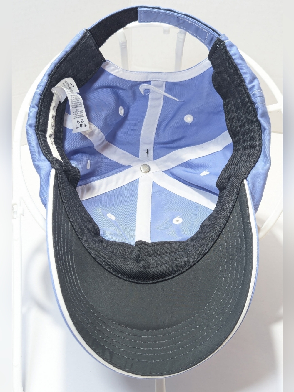 NWT Nike Golf Dri-Fit Hat Women's Adjustable Blue Cap Tennis Pickleball #407931 - Picture 6 of 9